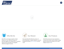 Tablet Screenshot of biolonginternational.com
